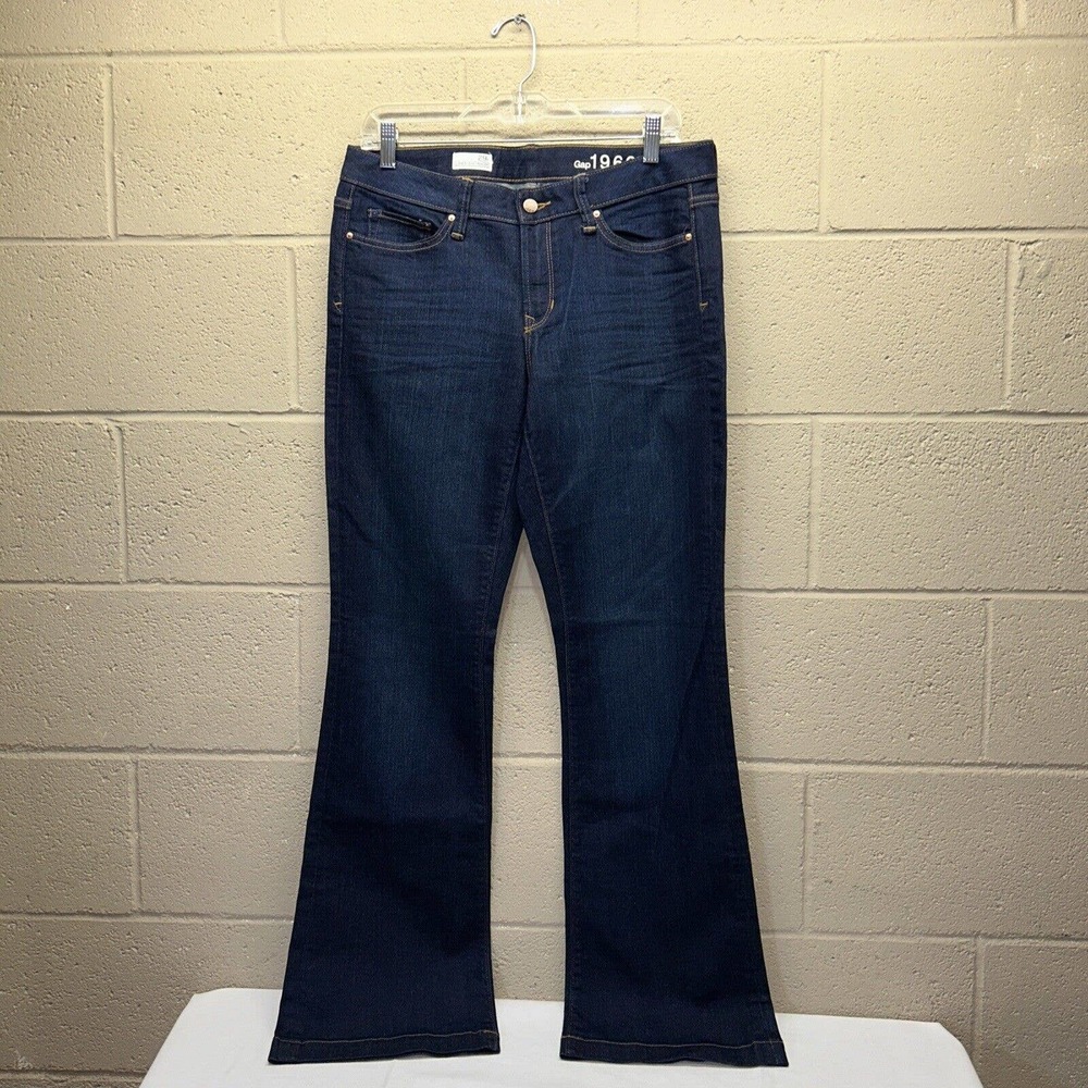 Gap 1969 Jeans Women’s Size 29R Blue Denim Long & Lean Trouser Dark Wash